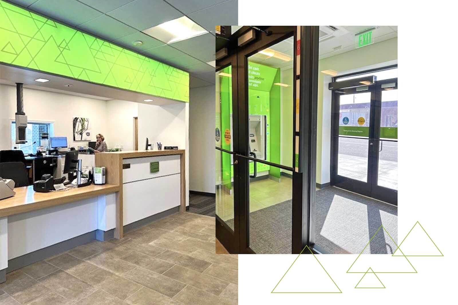 Inside A Bank Branch
